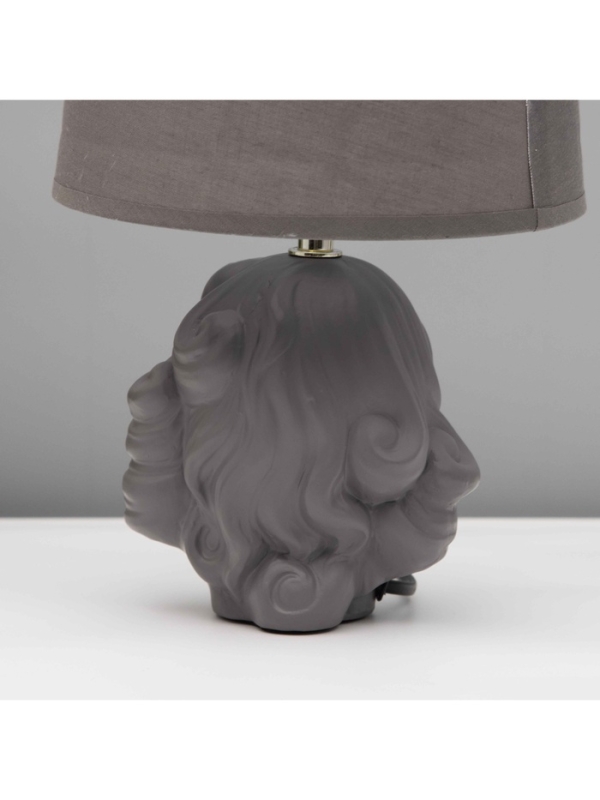 Лампа настольная "Афродита" 1х40Вт Е14 серый 19х19х28,5см