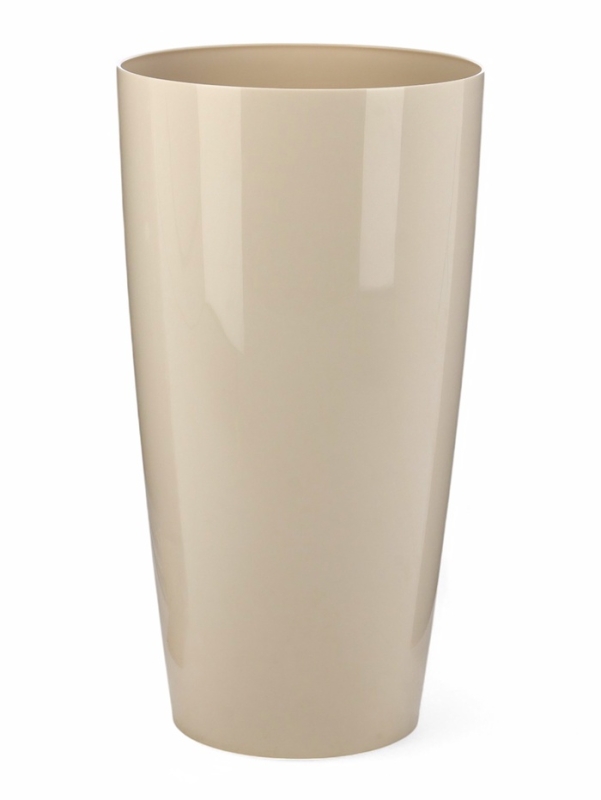 Кашпо "Рондо" 71л (со вставкой 23л), бежевый