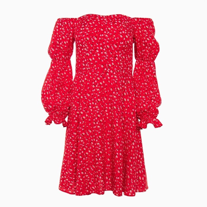 Платье женское мини MINAKU: Enjoy цвет красный, р-р 44