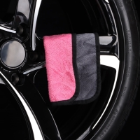 Тряпкадлямытьяавто,CARTAGE,микрофибра, 400г/м&sup2;, 20&times;30см,розово-серая