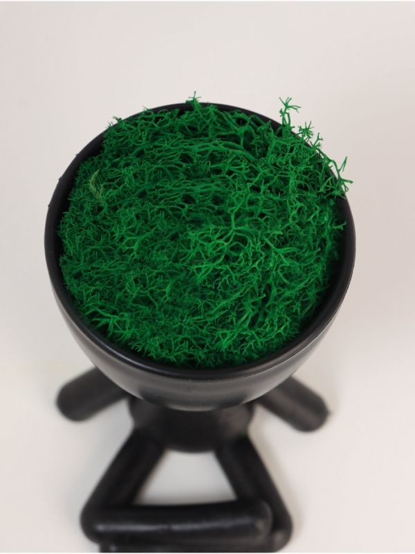 Кашпо пластиковое "Мистер Грин йог" 10,5*7,5*7,3 см черный