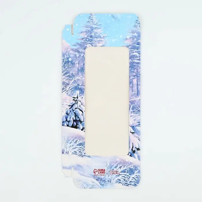 Коробка для шоколада &laquo;Новогодних чудес&raquo;, с окном, 17 х 8.5 х 1.5 см