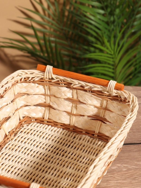 Корзина плетеная 30x22x11 см, ротанг