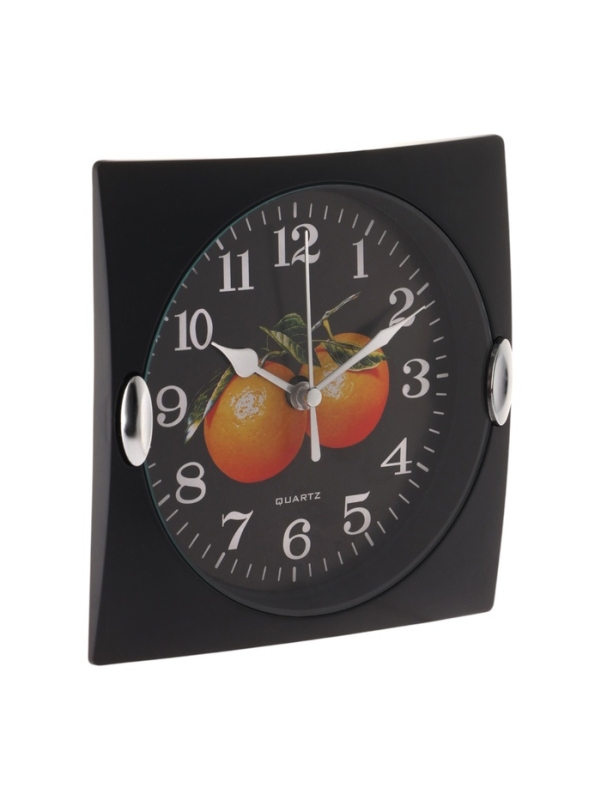 Часы настенные для кухни "Фрукты", для дома и дачи, 15 х 15 см, d-13 см