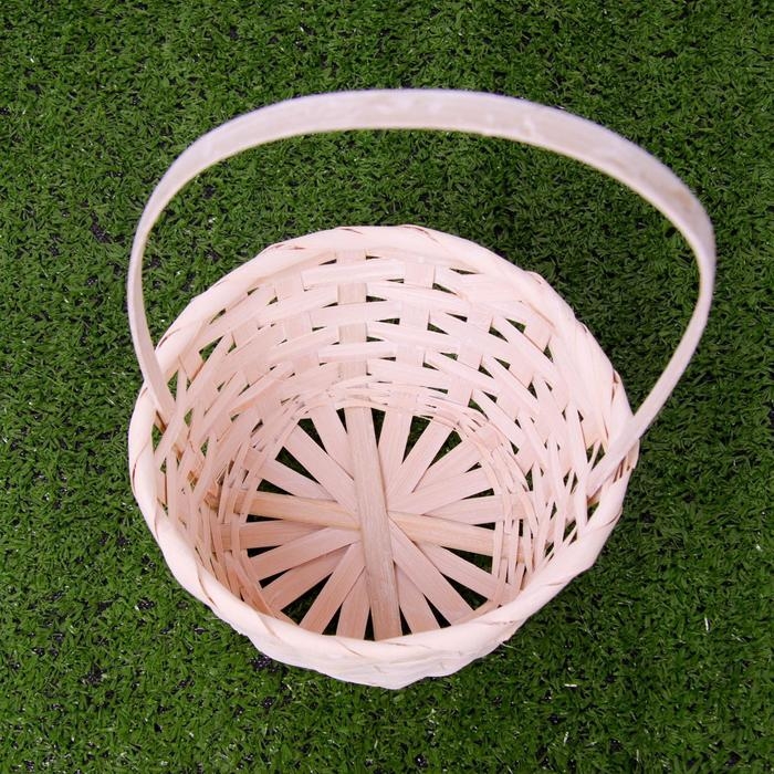 Набор корзин плетёных, белых, бамбук, 3 шт. Набор корзин плетёных, белых, бамбук, 3 шт.