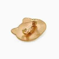 Брошь &laquo;Котёнок&raquo; мордочка, МИКС в золоте (неделимая фасовка 12 шт. цена за шт.)