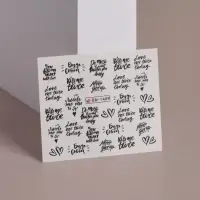 Слайдеры для ногтей &laquo;Будь собой&raquo;, чёрные