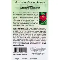 Семена Цинния Маркиза в Вишневом /Сотка/ 0,2 г/ h-80см, d-14см/*1000