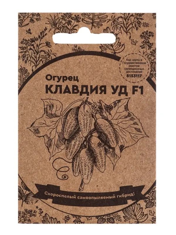 Набор семян Огурец "Клавдия", F1, 5 шт.