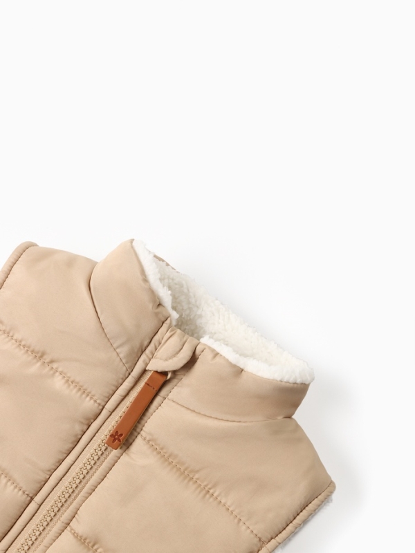 Жилет утепленный Крошка Я, р.92-98 см, бежевый Жилет утепленный Крошка Я, р.92-98 см, бежевый