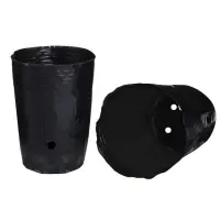 Пакет для рассады, 1,5 л, d = 13 см, h = 18 см, полиэтилен, чёрный, Greengo