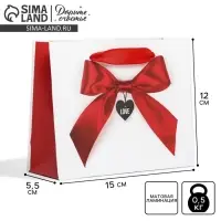 Пакет подарочный ламинированный, упаковка, &laquo;Счастье моё&raquo;, S 15 х 12 х 5.5 см