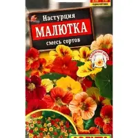 Семена цветов Настурция Малютка, смесь сортов , Ц/П,1 г
