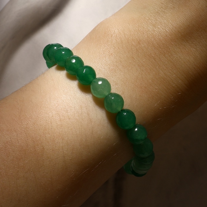 Браслет шар №8 гранёный &laquo;Нефрит&raquo;, 5см