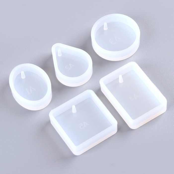 Форма силиконовая универсальная &laquo;Кулоны&raquo; набор 5 форм