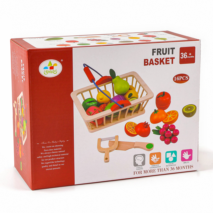 Игровой набор &laquo;Корзина с фруктами&raquo;, 16 продуктов