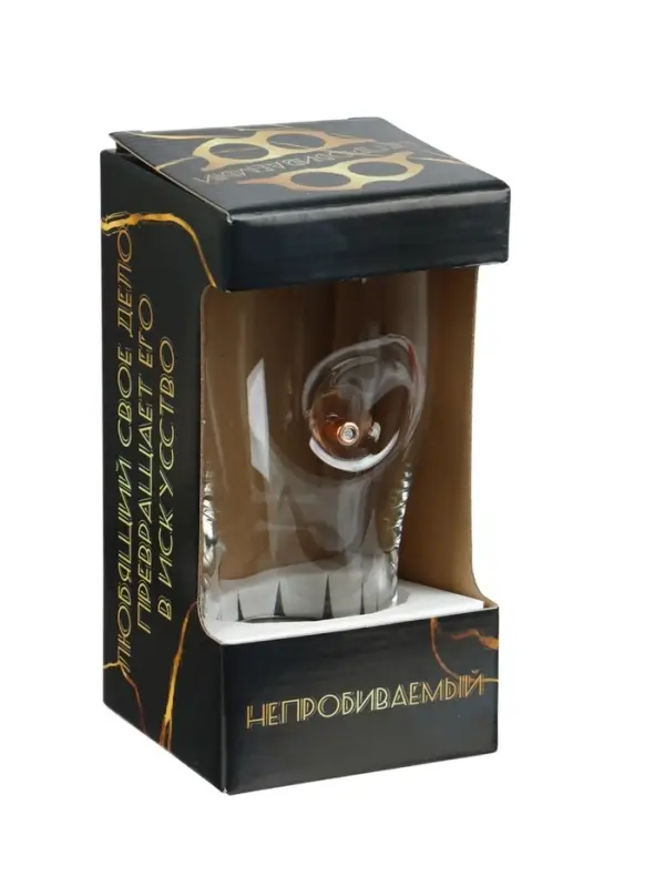 Бокал для пива "Непробиваемый", с пулей 500 мл