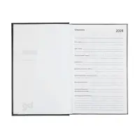 Ежедневник датир 2026г А5 168л б/вин, Черный