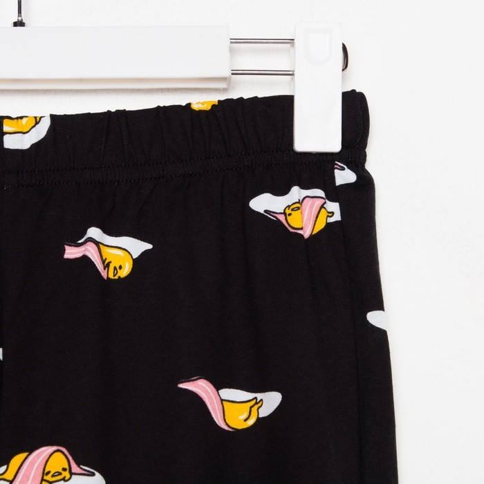 Пижама женская (футболка и брюки) KAFTAN Egg р. 40-42, черный Пижама женская (футболка и брюки) KAFTAN Egg р. 40-42, черный