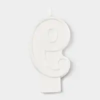 Свеча цифра для торта &laquo;9&raquo;, 3,7 х 7,2 см