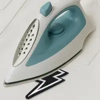 Термоаппликация &laquo;Молния&raquo;, 6.6&times;3 см, чёрная