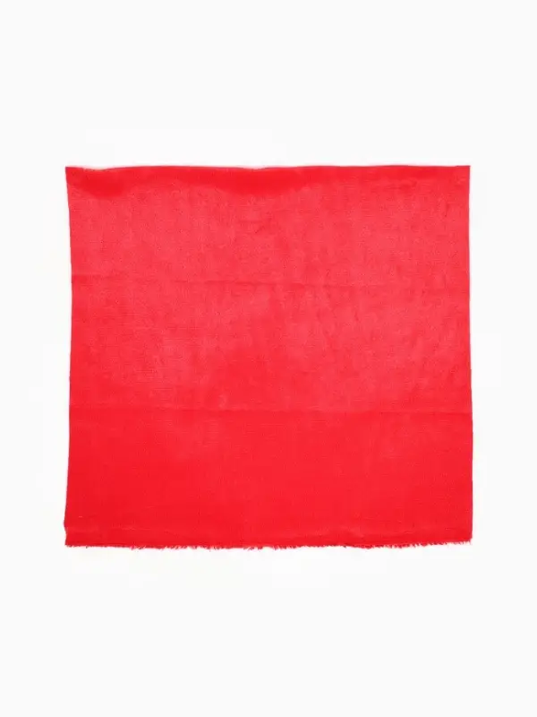 Лоскут ткани длинноворсовый на трикотажной основе, 50х50, цвет красный