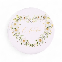 Набор шляпных коробок для цветов 5 в 1, упаковка подарочная, &laquo;Ромашки&raquo;, 16 х 14 см - 22 х 19,5 см