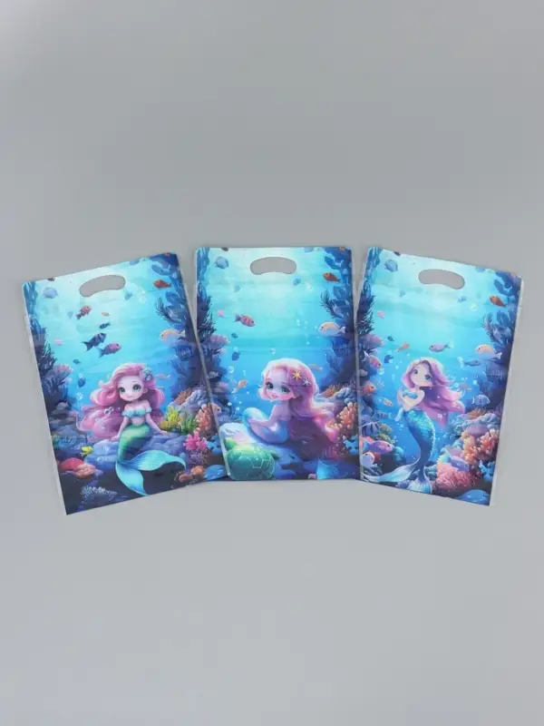 Пакет подарочный, с zip-lock застежкой, "Русалочка", 15х23 &plusmn; 1см МИКС