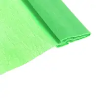 Бумага крепированная 50 х 200 см, в рулоне, 32 г/м2, светло-зелёная