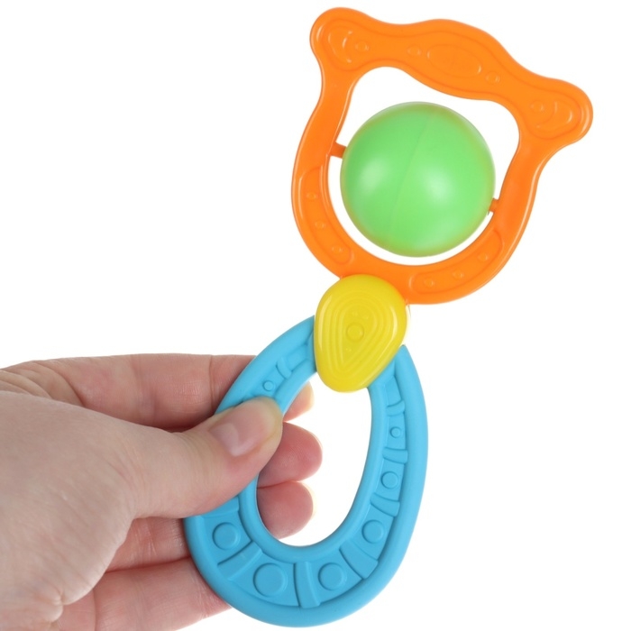 Погремушка - прорезыватель &laquo;Планеты&raquo;, эластичная ручка, виды и цвет МИКС
