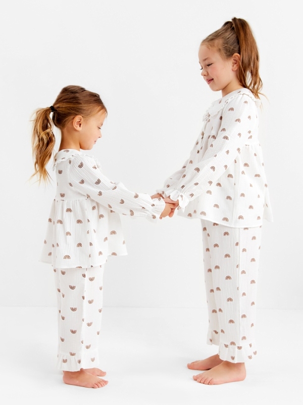 Пижама детская (рубашка и брюки) KAFTAN "Радуга" р.36 (134-140 см)