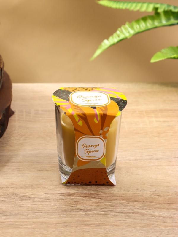 Свеча ароматическая "Candle" 85 гр, апельсиновые специи
