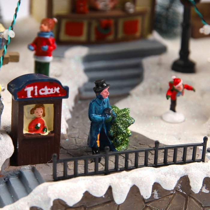 Светодиодная фигура «Рождественский парк» 43 × 23 × 22 см, полистоун, батарейки ААх3 (не в комплекте), USB, свечение мульти Светодиодная фигура «Рождественский парк» 43 × 23 × 22 см, полистоун, батарейки ААх3 (не в комплекте), USB, свечение мульти