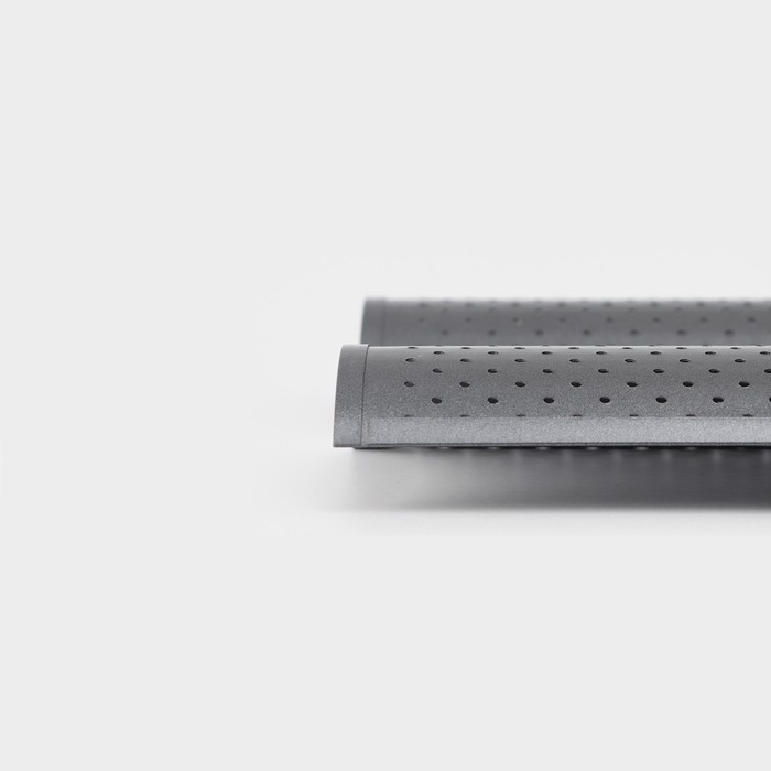 Форма для выпечки перфорированная Доляна &laquo;Хлеб. Багет&raquo;, 38&times;16,5&times;2,5 см, антипригарное покрытие