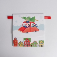 Коробка подарочная новогодняя складная &laquo;Новогодние истории&raquo;, 16.5 х 12.5 х 5 см, Новый год