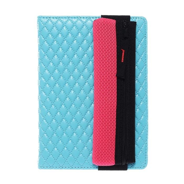 Пенал мягкий, 1 отделение, 60 х 195 мм, плоский, ПМП 03-73 с резинкой для блокнота, ярко-розовый 57434