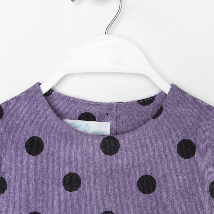 Платье детское KAFTAN Платье детское KAFTAN "Горох", р. 32 (110-116), сиреневый