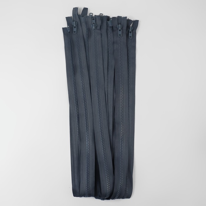 Молния &laquo;Трактор&raquo;, №8, разъёмная, 2 замка, замки автомат, 100 см, цвет тёмно-серый, цена за 1 штуку