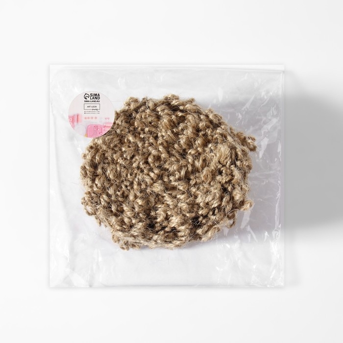 Тесьма декоративная холщовая, 4 см, 5 &plusmn; 0,5 м, цвет бежевый