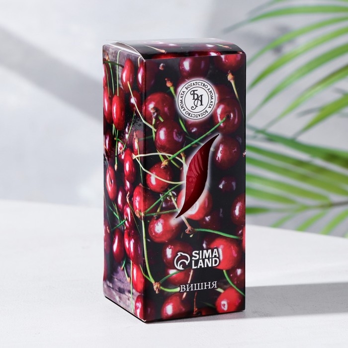 Свеча ароматическая "Вишня", 4&times;6 см, в коробке