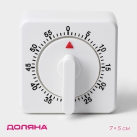 Таймер механический Доляна &laquo;Белый&raquo;, 7&times;5 см