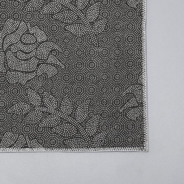 Набор ковриков Доляна &laquo;Образ&raquo;, 2 шт, 45&times;120 см, 40&times;60 см, цвет синий