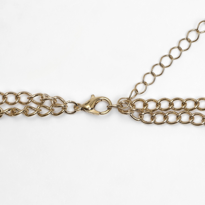 Новый год! Символ года 2025! Кулон &laquo;Змея&raquo;, цвет белый в золоте