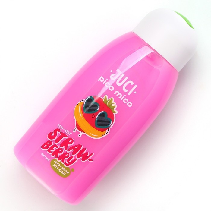 Гель для душа, 300 мл, аромат клубники, PICO MICO