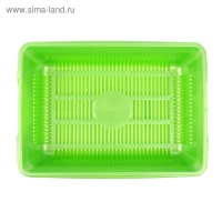 Туалет перламутровый глубокий с сеткой, 38,5 х 26 х 9 см, зеленый