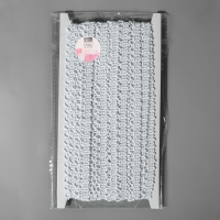 Тесьма декоративная «Петля», 12 мм, 10 ± 1 м, цвет белый Тесьма декоративная «Петля», 12 мм, 10 ± 1 м, цвет белый