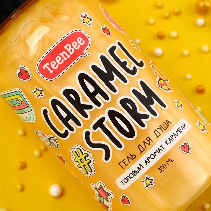 Гель для душа, увлажнение, 300 мл, аромат карамели, TeenBee Гель для душа, увлажнение, 300 мл, аромат карамели, TeenBee