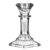 Подсвечник стекло "Фантазия" 6*6,3*6,3 см, золото