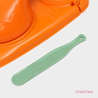 Форма для лепки вареников Доляна, 23×12×8 см, цвет оранжевый Форма для лепки вареников Доляна, 23×12×8 см, цвет оранжевый