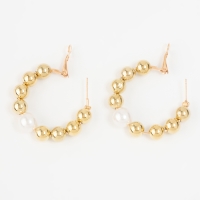 Серьги-кольца &laquo;Окружение&raquo; грозди, цвет золото, d=5,7